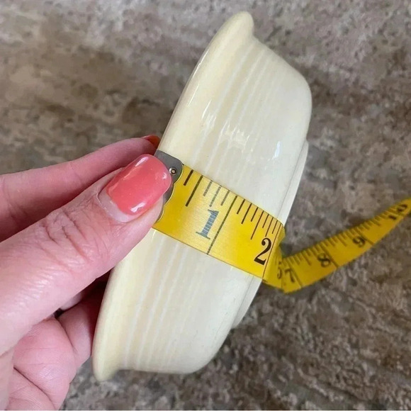 Fiestaware 2 x 7" Bowls Vintage Cream Snack Tapas Dessert - Picture 9 of 9